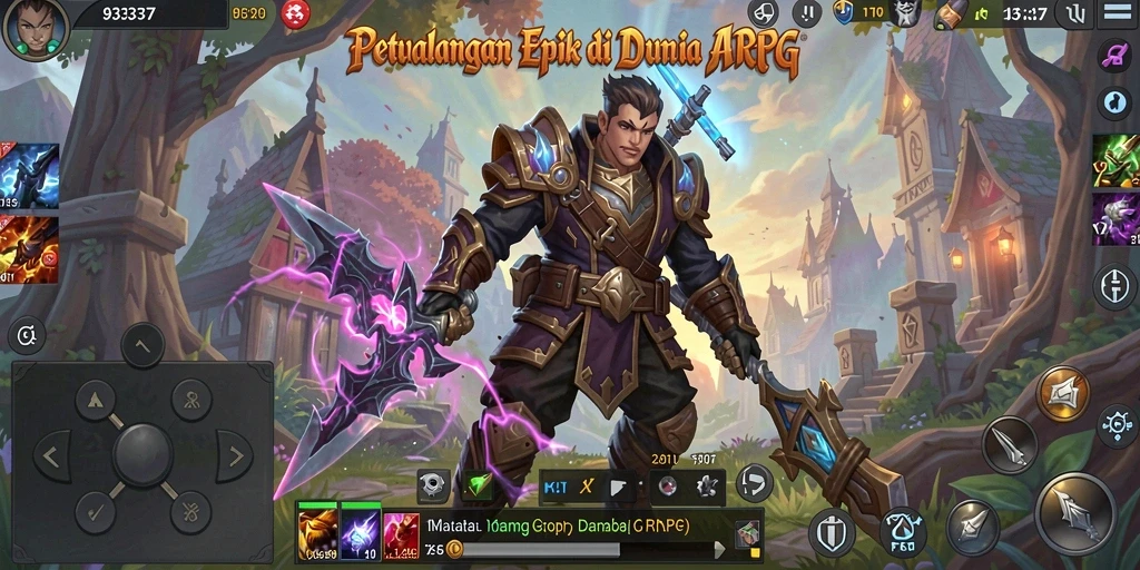 Gameplay ARPG yang menegangkan dan penuh aksi di 93337.