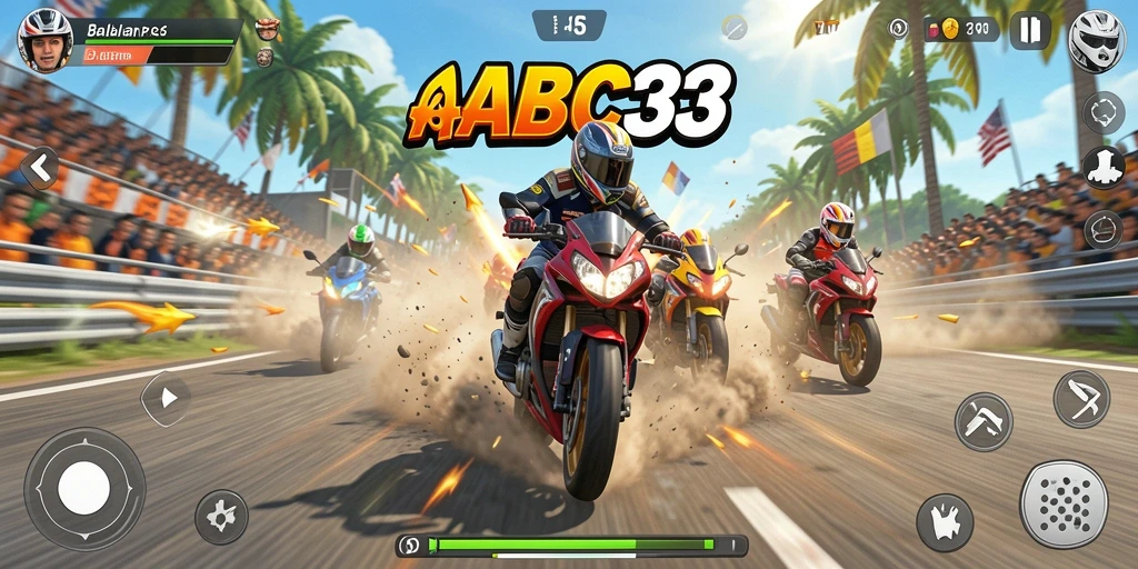 Gameplay seru dengan balapan motor yang mendebarkan.