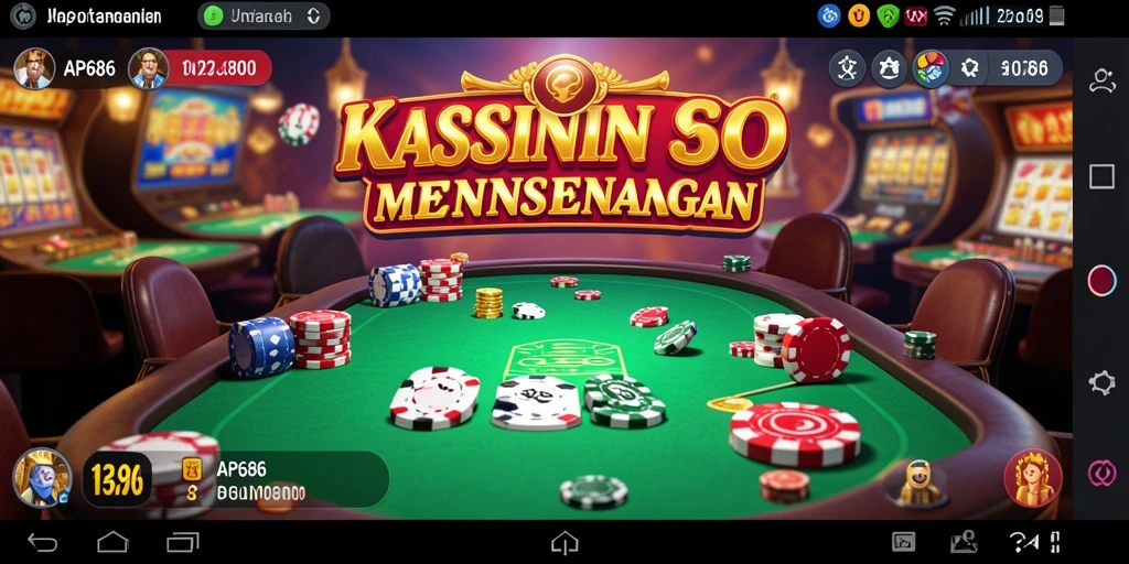 Screenshot gameplay AP686 menampilkan aksi seru kasino.