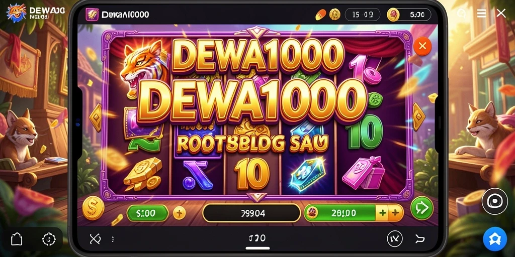 Tampilan menarik dari gameplay Slot di DEWA1000.