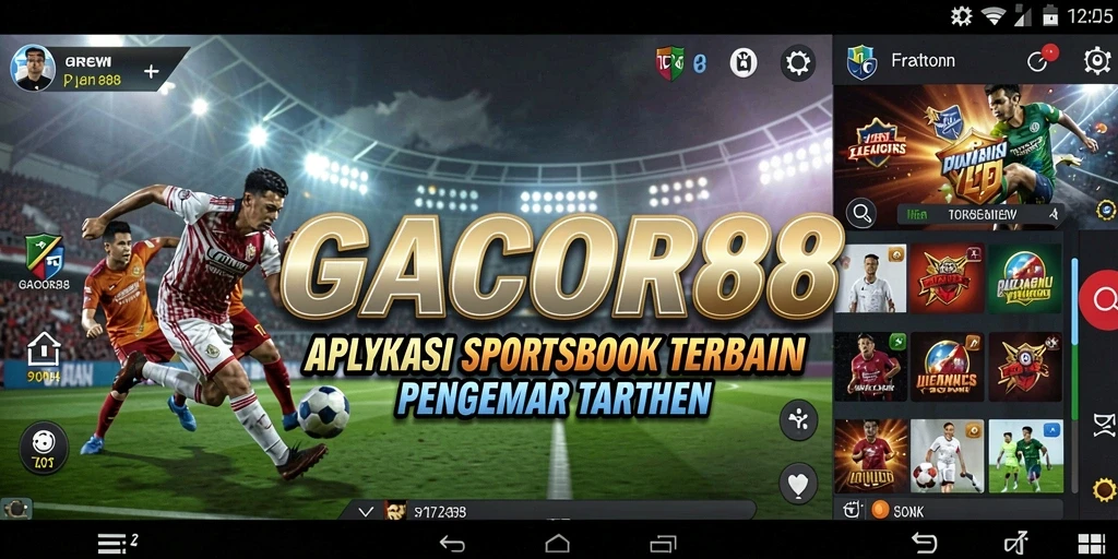 Tampilan antarmuka pengguna GACOR88 saat bertaruh di Sportsbook.