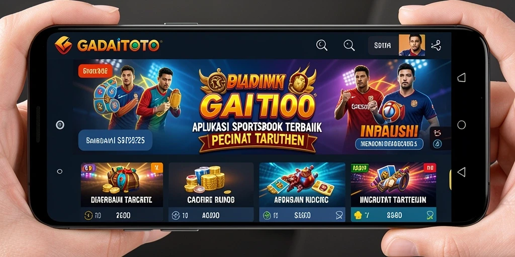Tampilan gameplay GADAITOTO menampilkan berbagai taruhan olahraga yang menarik.