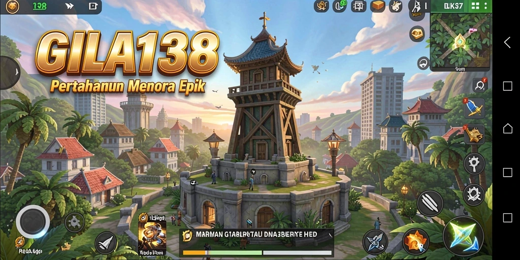 Gameplay Tower Defense yang mendebarkan dalam GILA138.