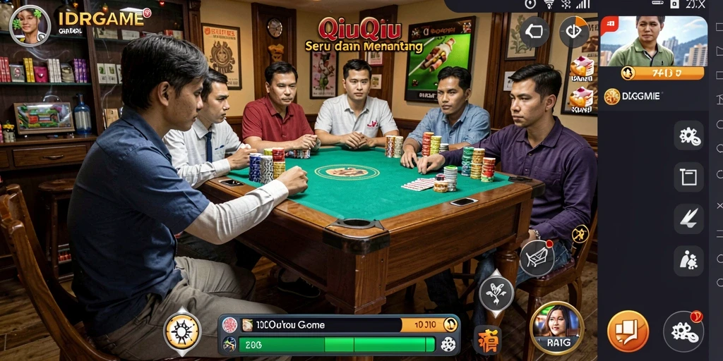 Screenshot IDRGAME menampilkan pertempuran seru dalam QiuQiu.