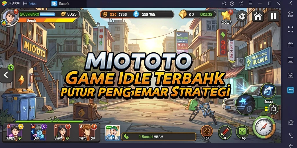 Tampilan gameplay MIOTOTO yang mengasyikkan dan penuh warna.