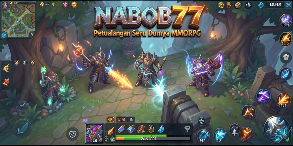 Tampilan gameplay NABOB77 yang menarik dalam dunia MMORPG.