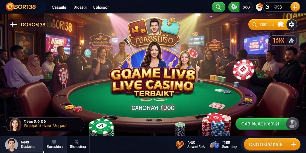 Tampilan gameplay Live Casino yang seru di OBOR138.