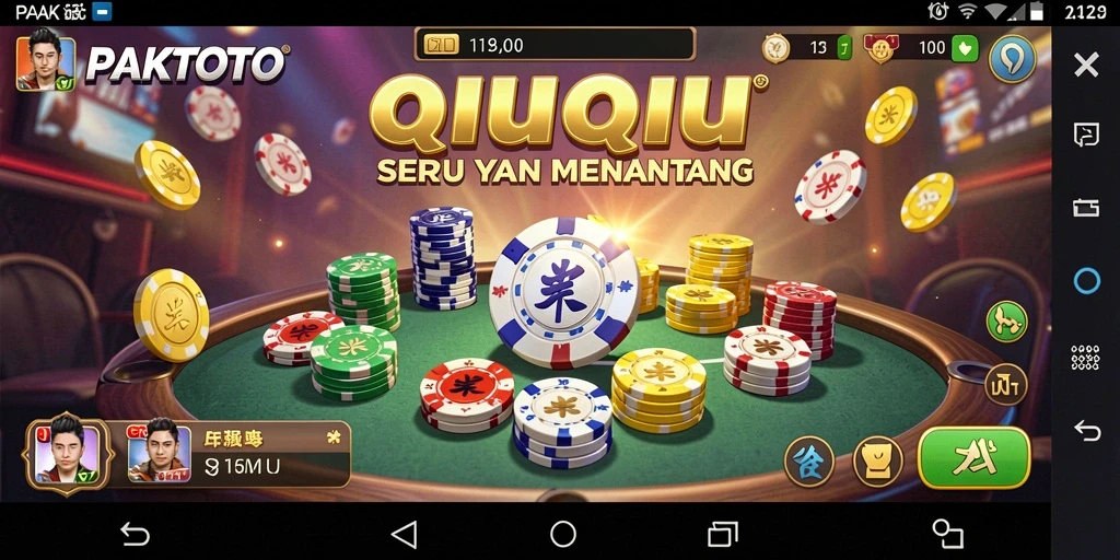 Tangkapan layar PAKTOTO menunjukkan gameplay QiuQiu yang mendebarkan.