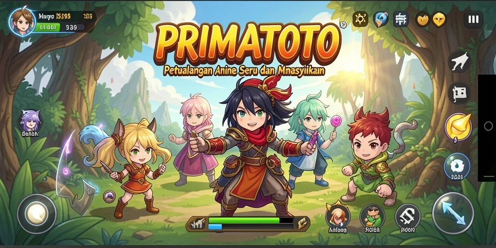 Screenshot PRIMATOTO menampilkan karakter Anime dalam pertarungan epik.