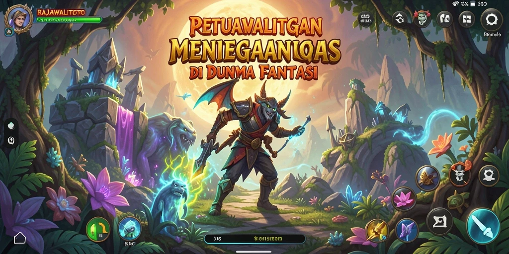 Tampilan gameplay RAJAWALITOTO yang menegangkan dan penuh petualangan.