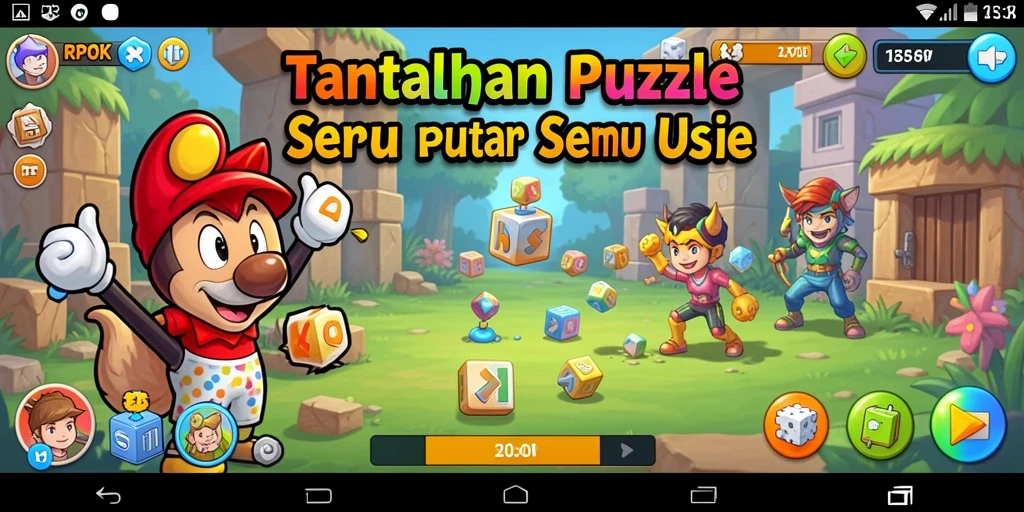 Gameplay seru dengan teka-teki yang menantang di RPOK.
