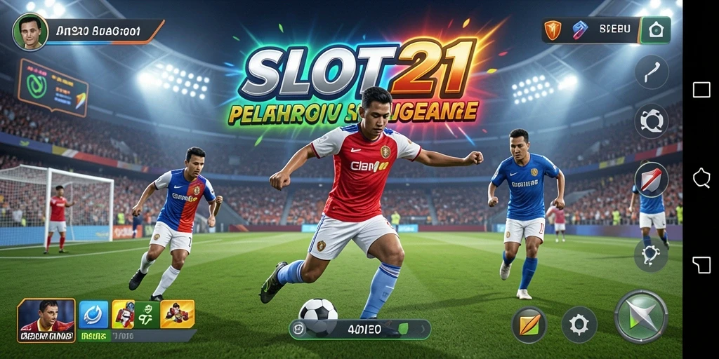 Gambar dari permainan SLOT21 dengan aksi olahraga intens.