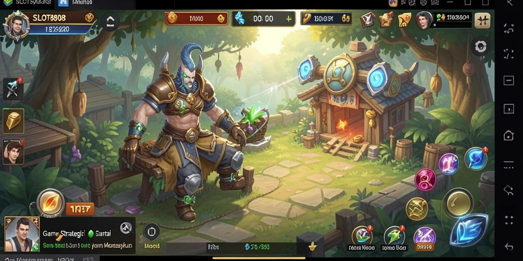 Tampilan gameplay SLOT8808 yang menantang dan memukau.