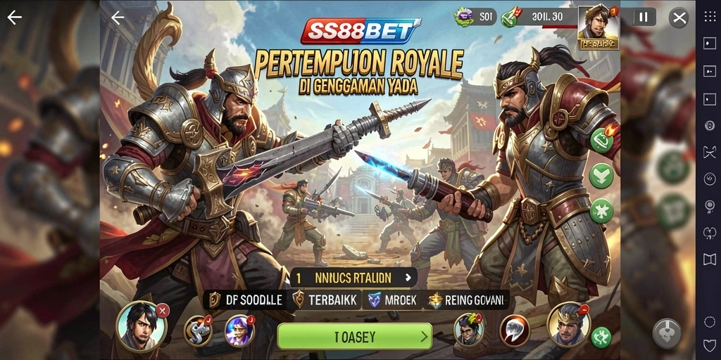 Tangkapan layar gameplay SS88BET yang menampilkan aksi seru Battle Royale.