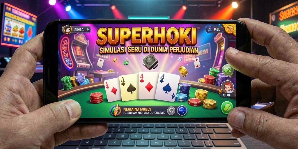 Tampilan gameplay SUPERHOKI yang seru dan interaktif.
