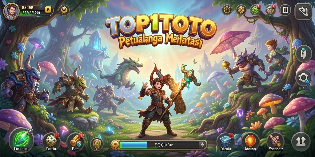Screenshot gameplay menunjukkan aksi seru dalam petualangan TOP1TOTO.