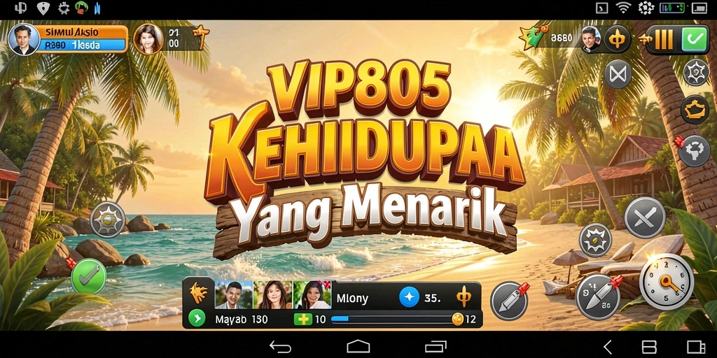 Gameplay menarik dari VIP805 yang menunjukkan kehidupan virtual.